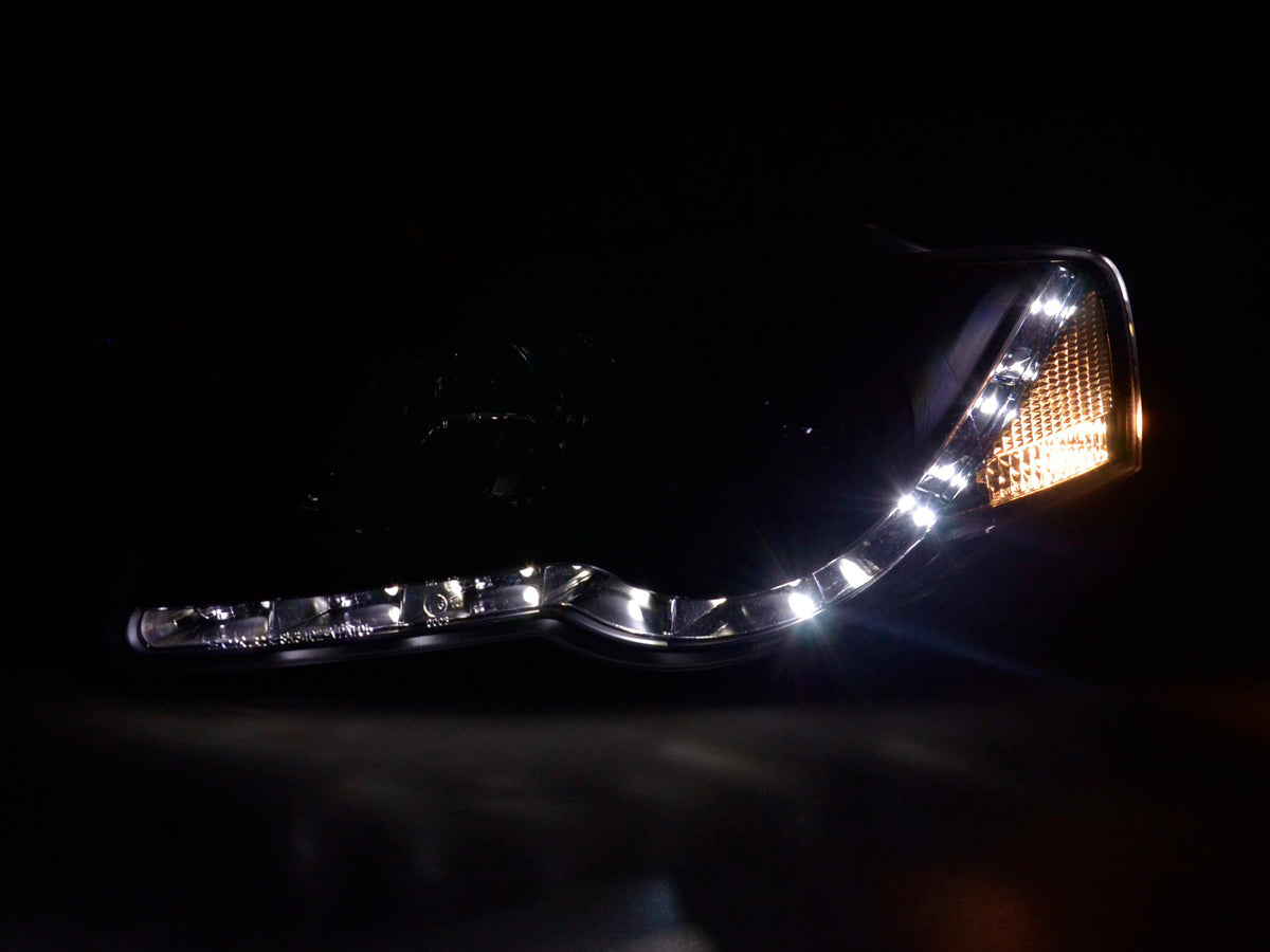 Scheinwerfer Set Daylight LED TFL-Optik VW Passat Typ 3C 05- schwarz Scheinwerfer Set Daylight LED TFL-Optik VW Passat Typ 3C 05- schwarz